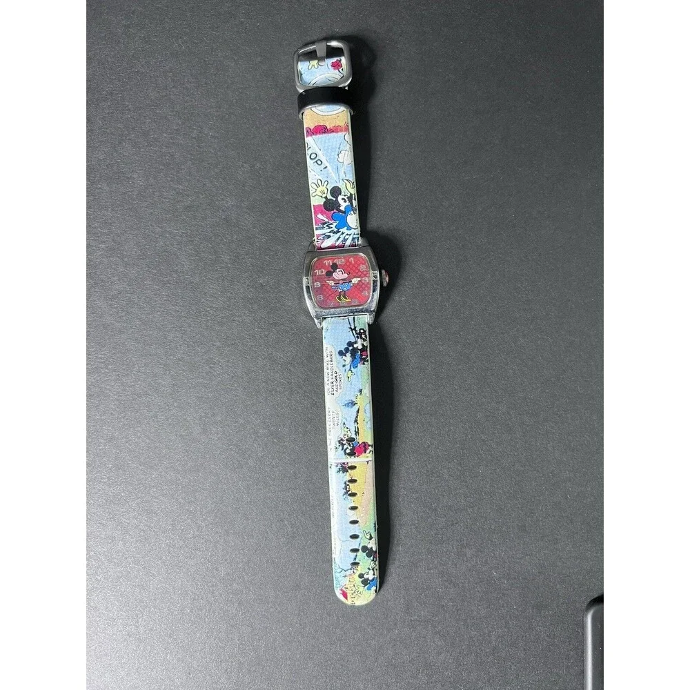 Vintage Disney Minnie Mouse Ladies Quartz Watch SII Seiko MU1114 Comic Strap
